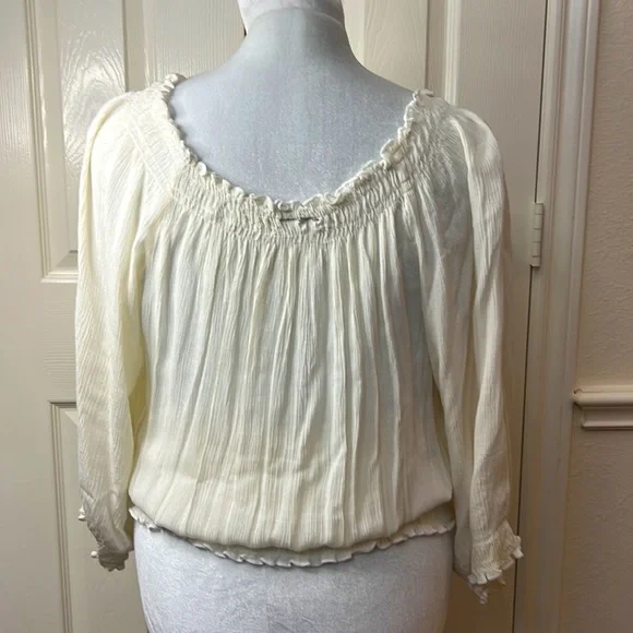 Pheasant Blouse long sleeve elastic at the neck waist sleeve - Picture 6 of 9